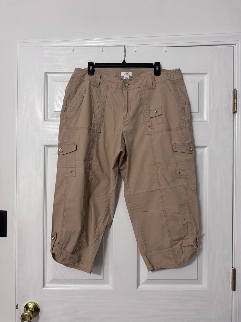 Khaki Cargo Capris